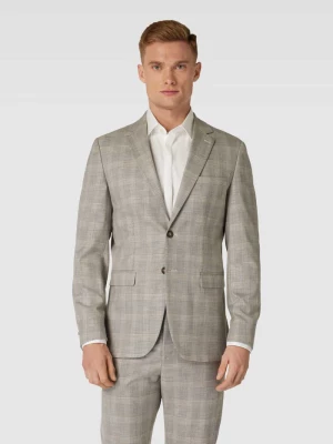 Marynarka na dwa guziki o kroju slim fit z ze wzorem w szkocką kratę model ‘NEIL’ Selected Homme