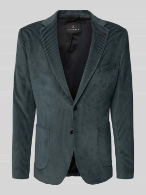 Marynarka na dwa guziki o kroju slim fit ze sztruksu z kołnierzem z połami Zuitable