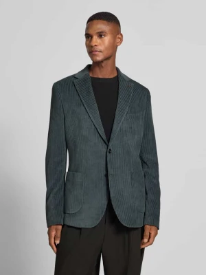 Marynarka na dwa guziki o kroju slim fit ze sztruksu z kołnierzem z połami Zuitable