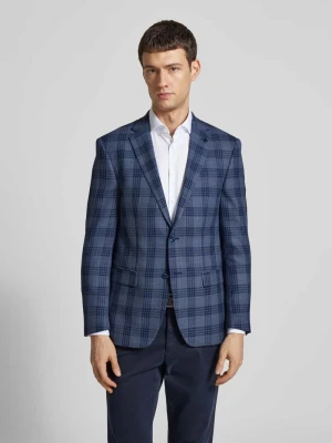 Marynarka na dwa guziki z mieszanki żywej wełny z kieszeniami z patką HECHTER PARIS