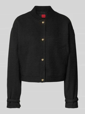 Marynarka o kroju oversized z efektem bouclé model ‘ASENSE-1’ HUGO