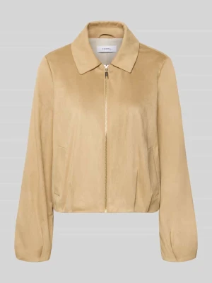 Marynarka o kroju regular fit w skórzanym wyglądzie comma