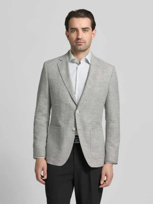 Marynarka o kroju regular fit z mieszanki bawełny i wiskozy z dodatkiem lnu model ‘HUTSON’ Boss