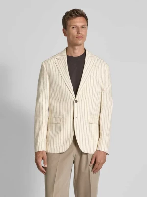 Marynarka o kroju regular fit z mieszanki lnu i bawełny model ‘HENLEY’ Selected Homme