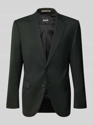 marynarka o kroju regular fit z mieszanki wełny model 'Jasper' Boss Ciemnozielony