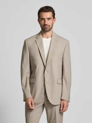 Marynarka o kroju regular fit z mieszanki wełny z listwą na dwa guziki Christian Berg Men