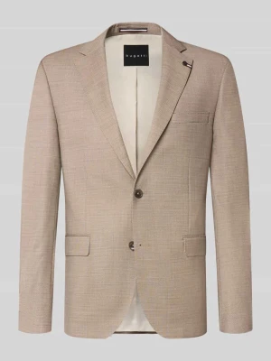 marynarka o kroju regular fit z mieszanki żywej wełny Bugatti Camel