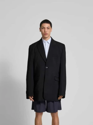 Marynarka o kroju relaxed fit z mieszanki wełny Vetements Czarny