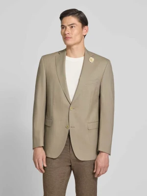 Marynarka o kroju slim fit na 2 guziki z mieszanki żywej wełny model 'Shelby' carl gross