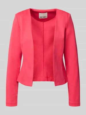 Marynarka o kroju slim fit w otwartym fasonie model 'KATE' Ichi