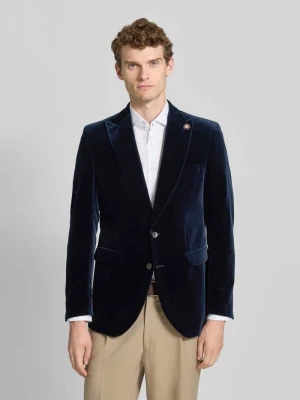 Marynarka o kroju slim fit z aksamitu zapinana na 2 guziki model ‘Prince’ CG - Club of Gents