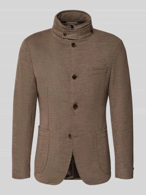 Marynarka o kroju slim fit z dodatkiem wełny model 'Hypetar' JOOP! Jasnobrązowy