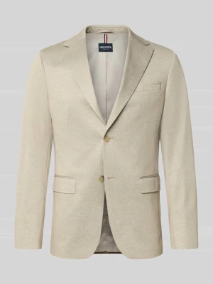 Marynarka o kroju slim fit z dodatkiem wiskozy HECHTER PARIS Beżowy