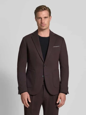 Marynarka o kroju slim fit z dodatkiem wiskozy model 'Data' CINQUE Bordowy