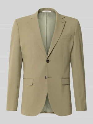 Marynarka o kroju slim fit z dodatkiem wiskozy model 'LIAM' Selected Homme Zielony