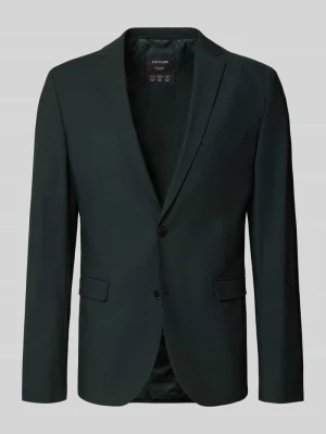 marynarka o kroju slim fit z dodatkiem wiskozy model 'PURE' s.Oliver Ciemnozielony