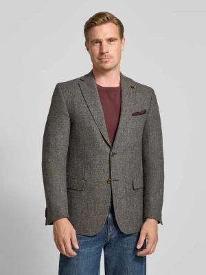 marynarka o kroju slim fit z dodatkiem wiskozy model 'Theo' Carl Gross Jasnoszary