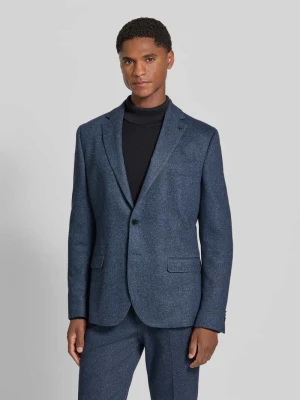 Marynarka o kroju slim fit z domieszką bawełny model 'Nick' Zuitable Niebieski