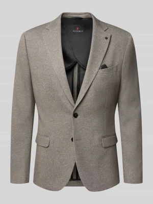 Marynarka o kroju slim fit z domieszką bawełny model 'Nick' Zuitable Piaskowy