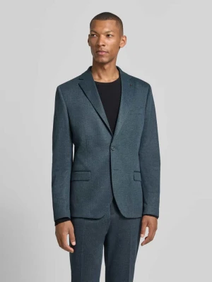 Marynarka o kroju slim fit z domieszką lyocellu model 'Nick' Zuitable Petrol