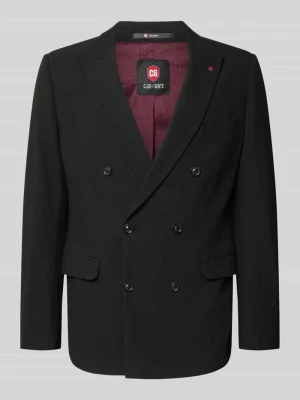 marynarka o kroju slim fit z kieszenie z patką model 'Gringo' CG - Club of Gents Czarny