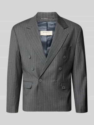 marynarka o kroju slim fit z kieszenie z patką model 'SIGNE' RETERNITY Średnioszary
