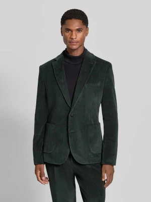 marynarka o kroju slim fit z mieszanka bawełny w imitacja sztruksu model 'Nick' Zuitable Butelkowy zielony