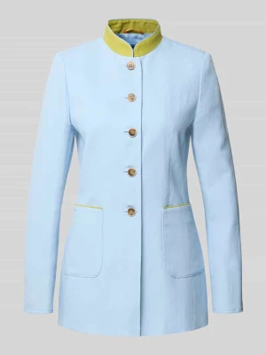 Marynarka o kroju slim fit z Mieszanka lnu i bawełny WHITE LABEL