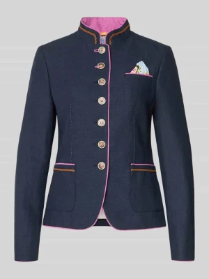 Marynarka o kroju slim fit z Mieszanka lnu i bawełny WHITE LABEL