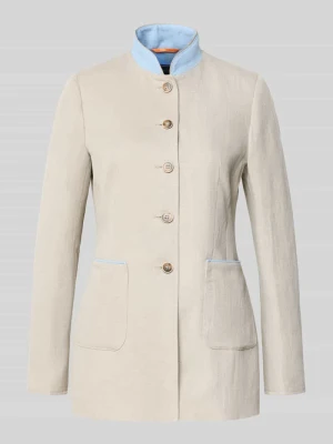 Marynarka o kroju slim fit z Mieszanka lnu i bawełny WHITE LABEL