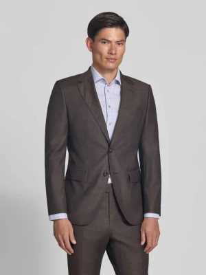 Marynarka o kroju slim fit z mieszanki żywej wełny model 'H-Huge-MM-264' Boss