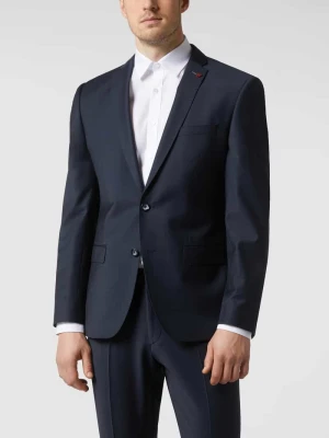 Marynarka o kroju slim fit z mieszanki żywej wełny zapinana na 2 guziki Roy Robson Granatowy