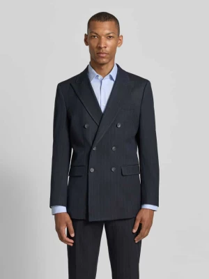 Marynarka o kroju slim fit z wzór w cienkie prążki Selected Homme
