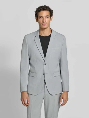 marynarka o kroju krój slim fit z mieszanka wiskozy Selected Jasnoszary