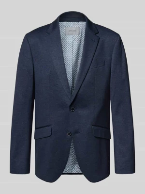 Marynarka o kroju slim fit zapinana na dwa guziki model ‘Lukas’ Pierre Cardin