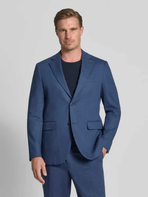 Marynarka o kroju straight fit z mieszanki lnu model 'Charles' Matinique Niebieski