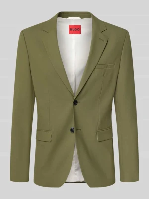 Marynarka o kroju super slim fit z mieszanki wełny model 'Arti 253X' Hugo Oliwkowy