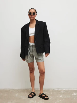 Marynarka o prostym kroju w kolorze TOTALLY BLACK - RICHMOND Marsala