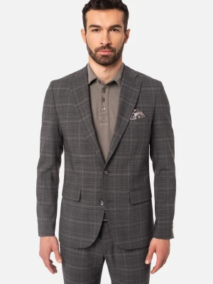 MARYNARKA OSWALD GR1 REGULAR FIT JEDNORZĘDOWA Z WEŁNĄ Recman