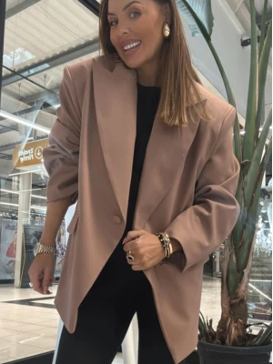 Marynarka oversize JAYLEEN - mokka mousse  magmac 