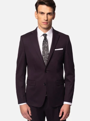 MARYNARKA PIRULO FIOLETOWA SLIM FIT JEDNORZĘDOWA Recman