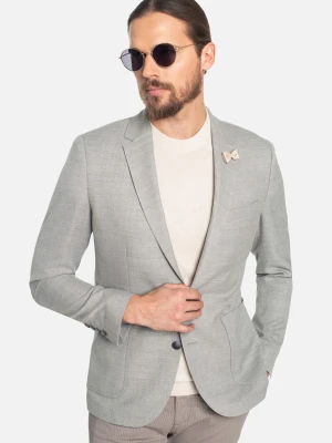 MARYNARKA ROTELLO SZAROŚĆ SLIM FIT Recman