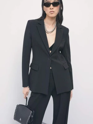 Marynarka slim stretch Patrizia Pepe czarny