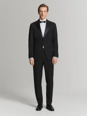 Marynarka smokingowa slim fit czarny - Mężczyzna - - MANGO MAN