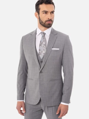 MARYNARKA SOTRES SZARA SUPER SLIM FIT JEDNORZĘDOWA Recman