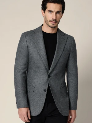 Marynarka Szara Wełniana Tenda Lancerto