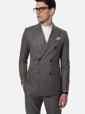 MARYNARKA TIRMA BEŻOWA SLIM FIT DWURZĘDOWA Recman