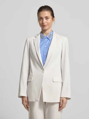 Marynarka w kratę o kroju slim fit z kieszeniami z patką comma