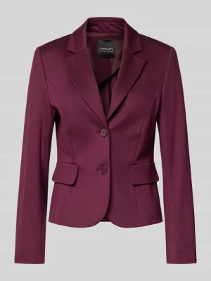 Marynarka w kratę o kroju slim fit z kieszeniami z patką Marc Cain
