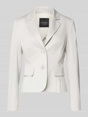 Marynarka w kratę o kroju slim fit z kieszeniami z patką Marc Cain